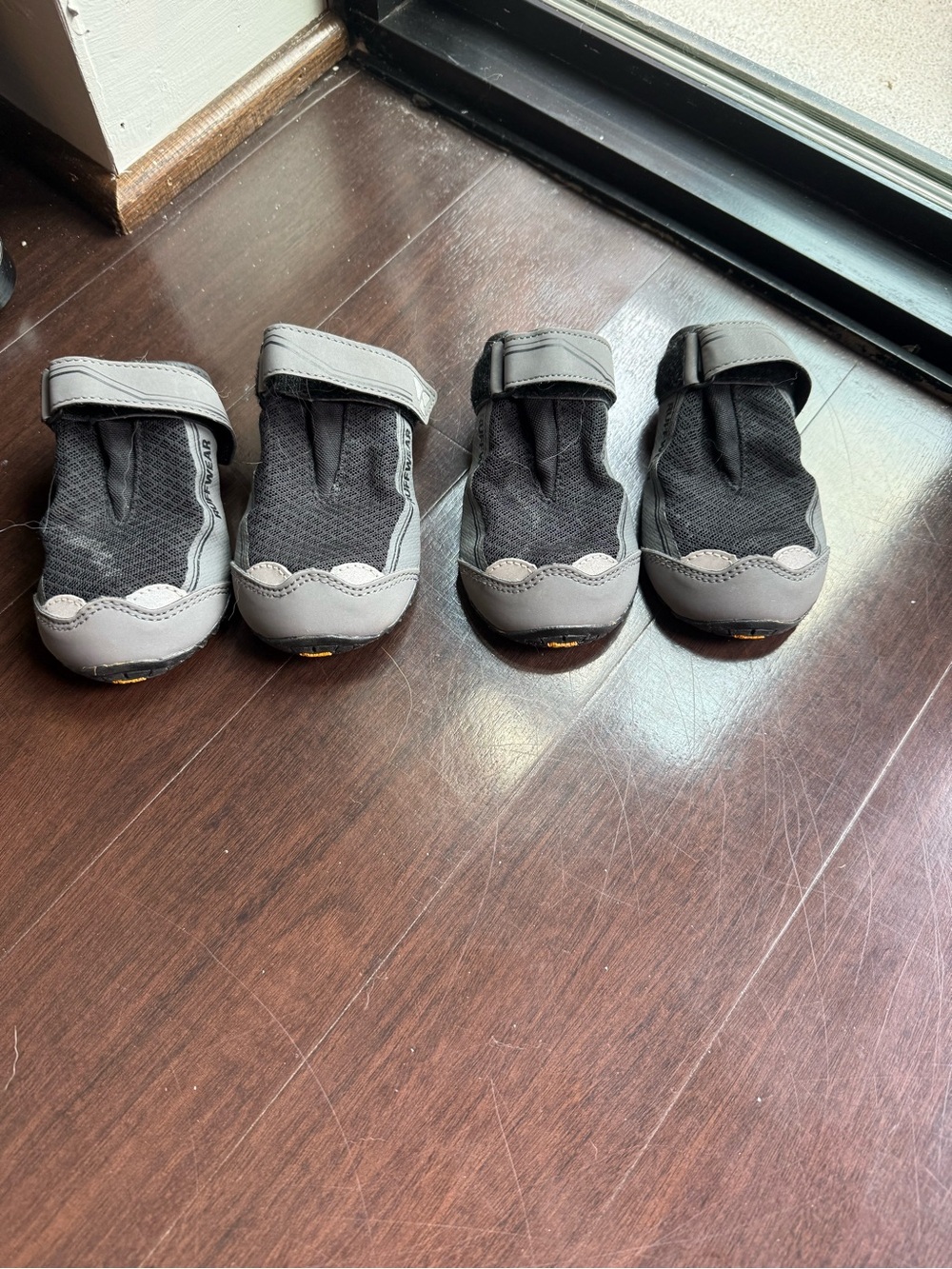 RuffWear Grip Trex Dog Boots, Gray and Black Dog Boots - Set of Four Size 3in